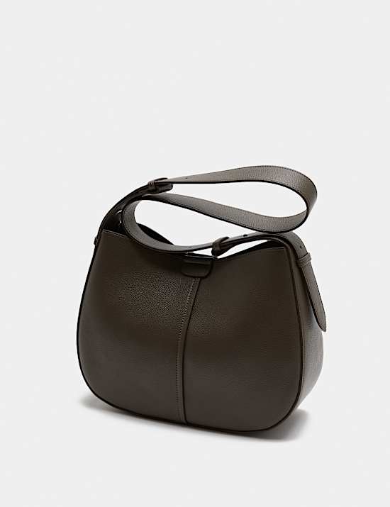 Faux Leather Saddle Bag