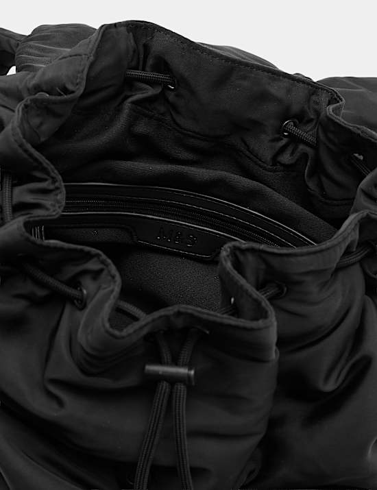 Ruched Drawstring Backpack