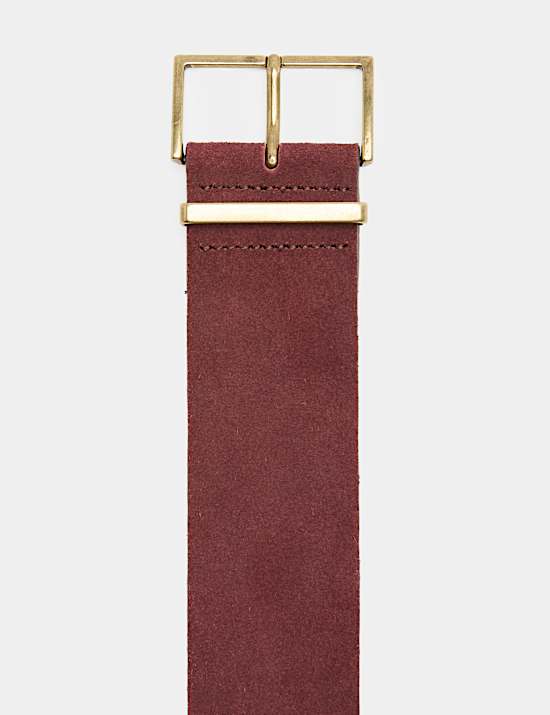 Ceinture large en daim
