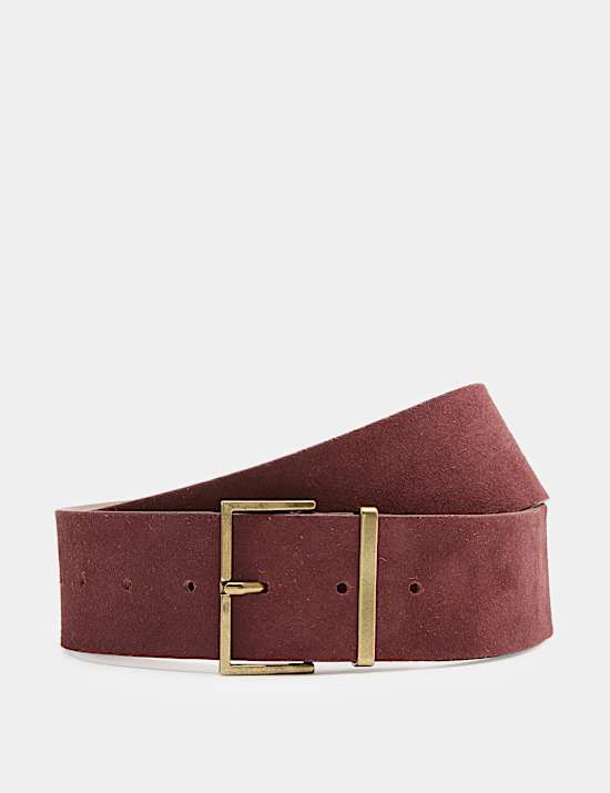 Ceinture large en daim