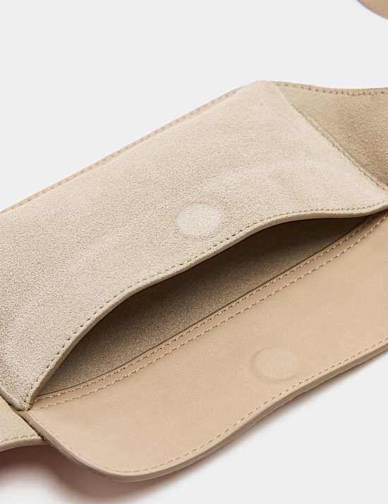 Suede Pocket Detail Waist Belt