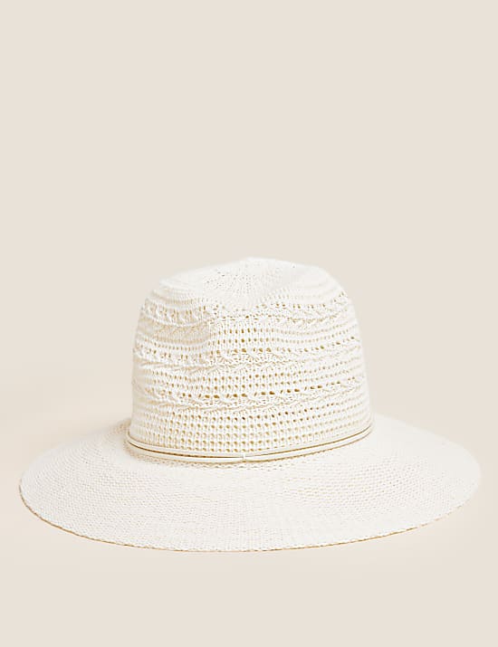 Cotton Rich Packable Fedora Hat