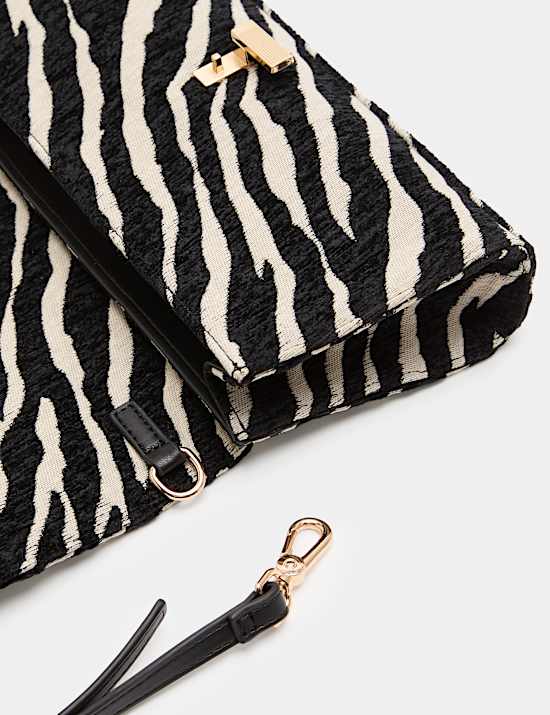 Animal Print Clutch Bag
