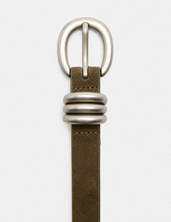 Leather Buckle Jeans Belt