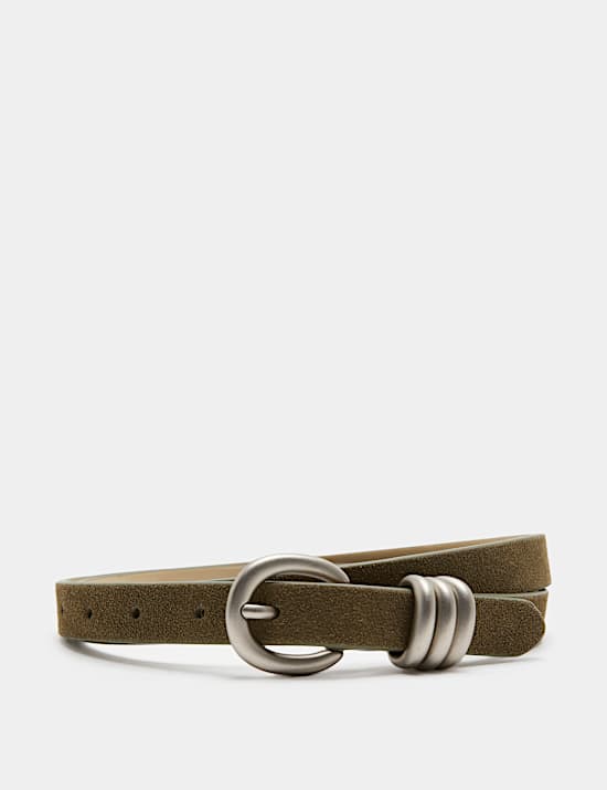 Leather Buckle Jeans Belt
