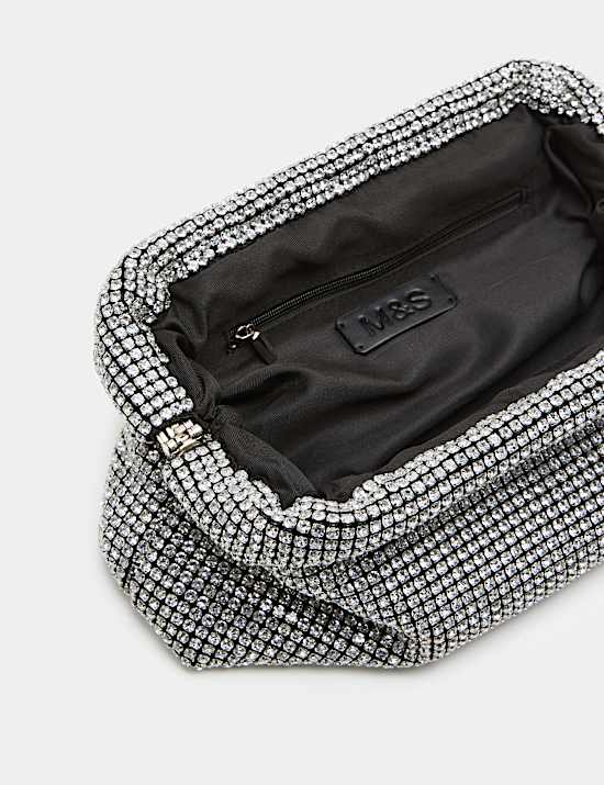 Diamant&eacute; Frame Clutch Bag