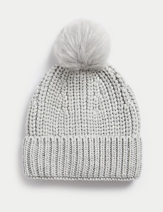 Bonnet beanie à pompon