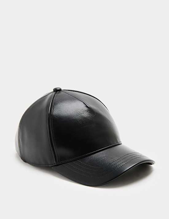 Casquette de baseball en similicuir