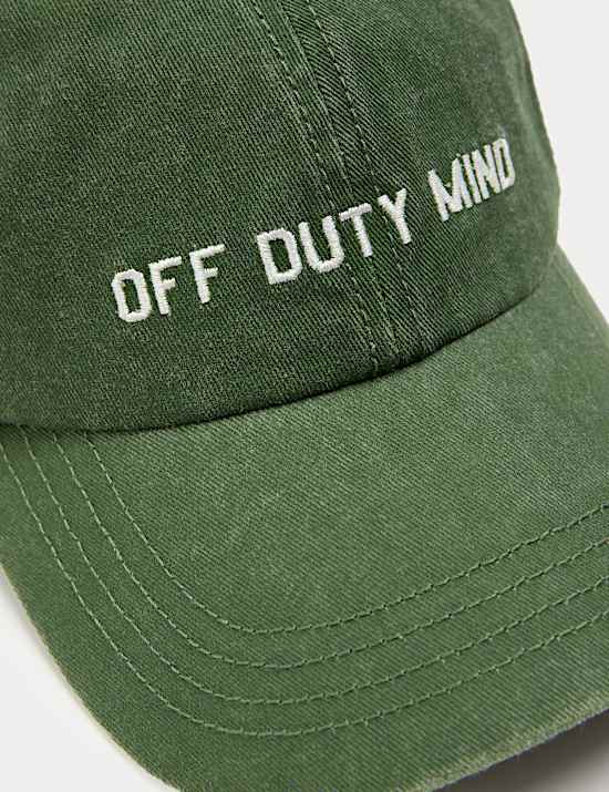 Honkbalpet met graphic van zuiver katoen