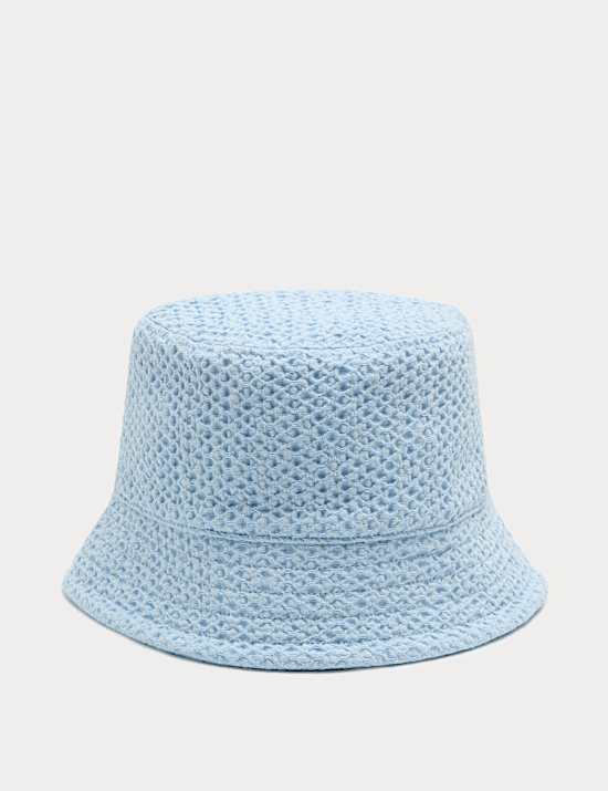 Pure Cotton Textured Bucket Hat