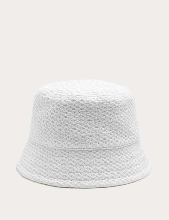 Pure Cotton Textured Bucket Hat
