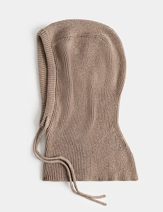 Knitted Balaclava with Wool