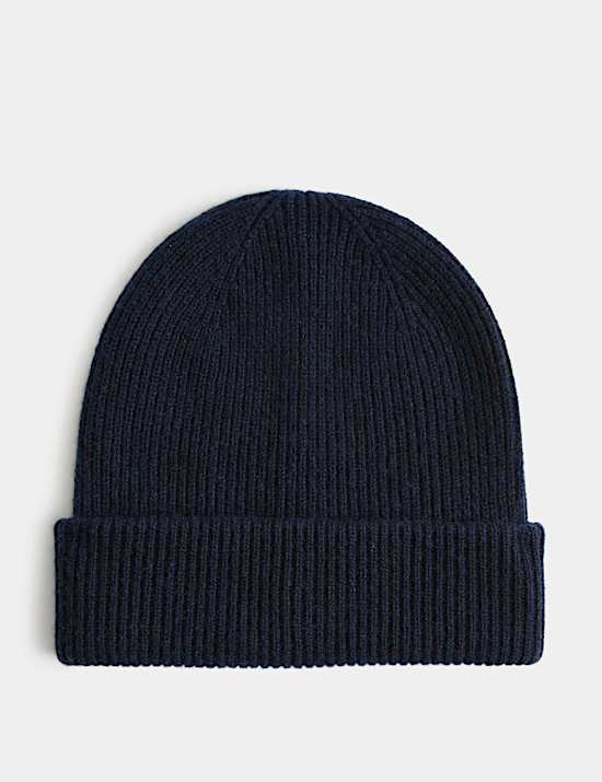 Wool Rich Beanie with Cashmere