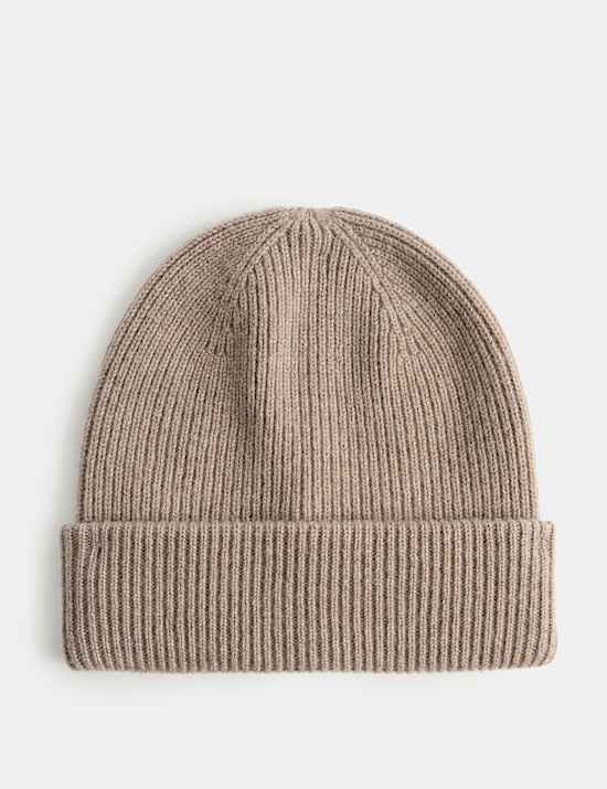 Wool Rich Beanie with Cashmere