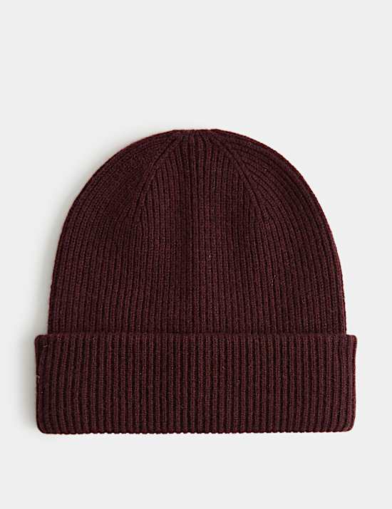 Wool Rich Beanie with Cashmere