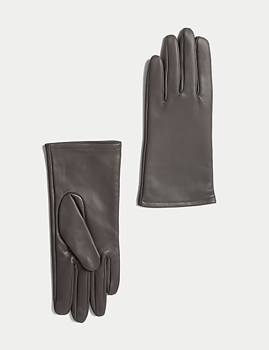 Leather Warm Lined Gloves