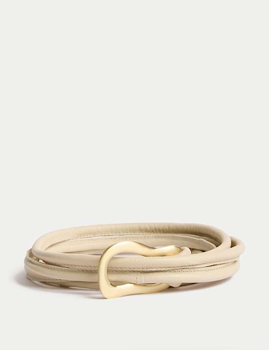Leather Rope Buckle Jeans Belt