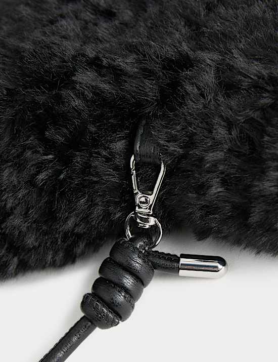 Faux Shearling Mittens