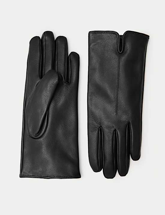 Leather Cashmere Lined Gloves