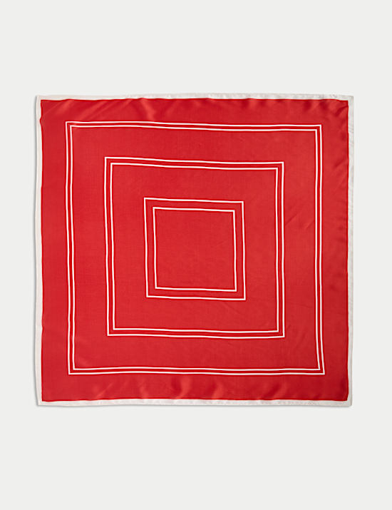 Vierkant sjaaltje met print