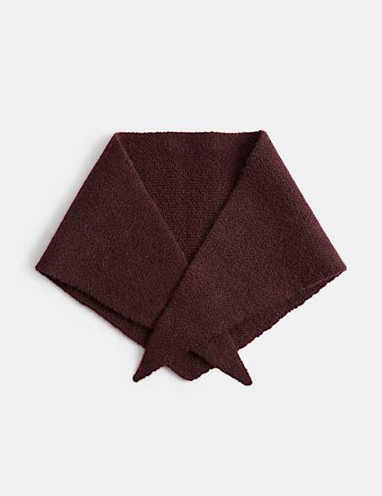 Knitted Triangle Scarf
