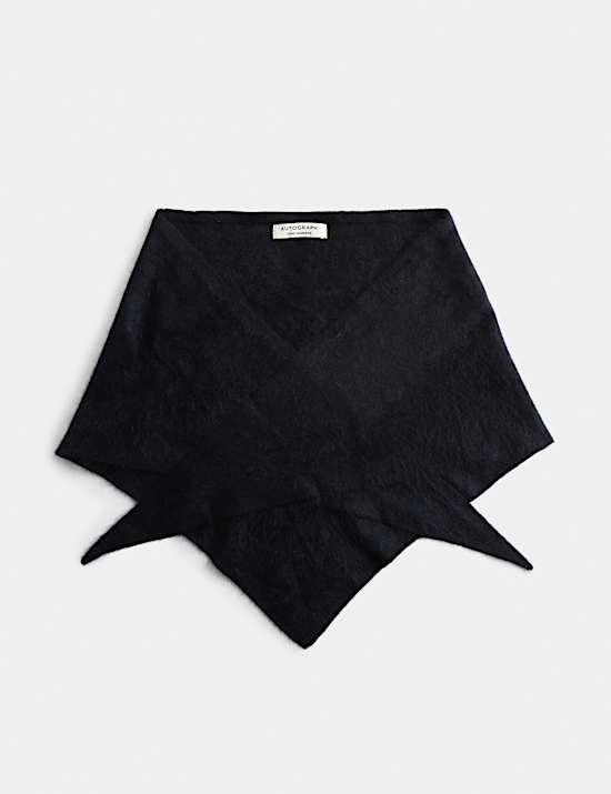 Brushed Cashmere Triangle Scarf