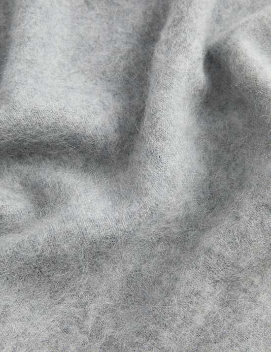 Brushed Cashmere Triangle Scarf