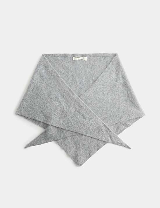 Brushed Cashmere Triangle Scarf