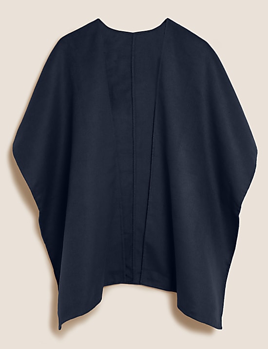 Woven Split Front Poncho