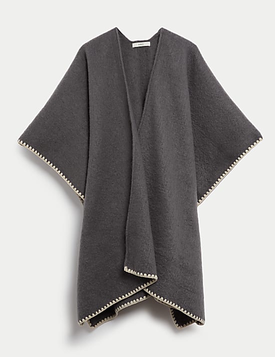 Brushed Whipstitch Poncho