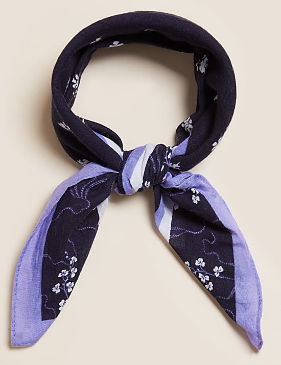 Pure Cotton Floral Bandana