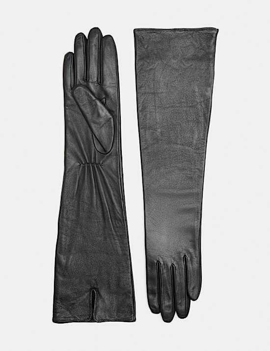 Leather Long Gloves