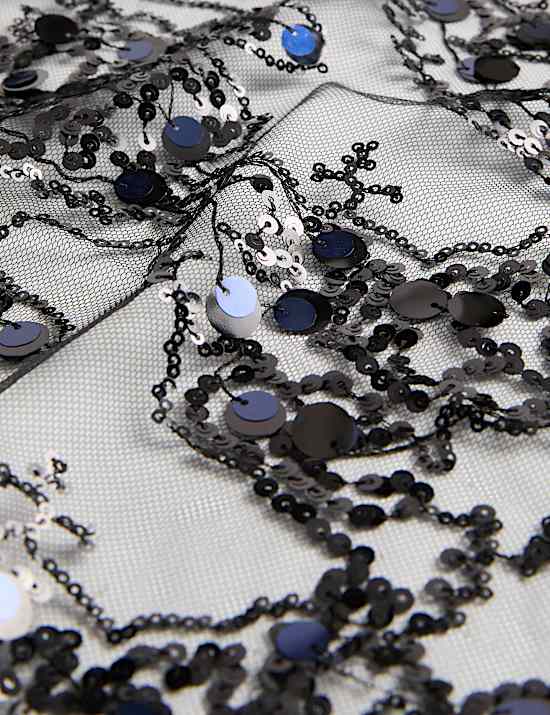 Sequin Triangle Scarf