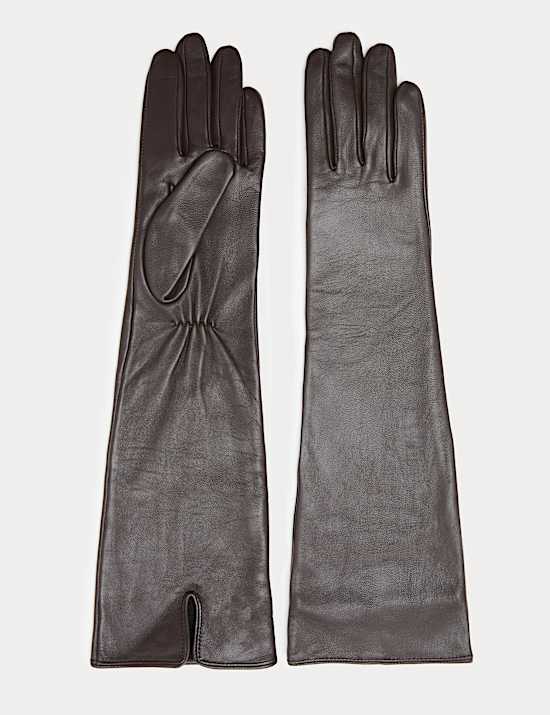 Leather Mid Length Gloves