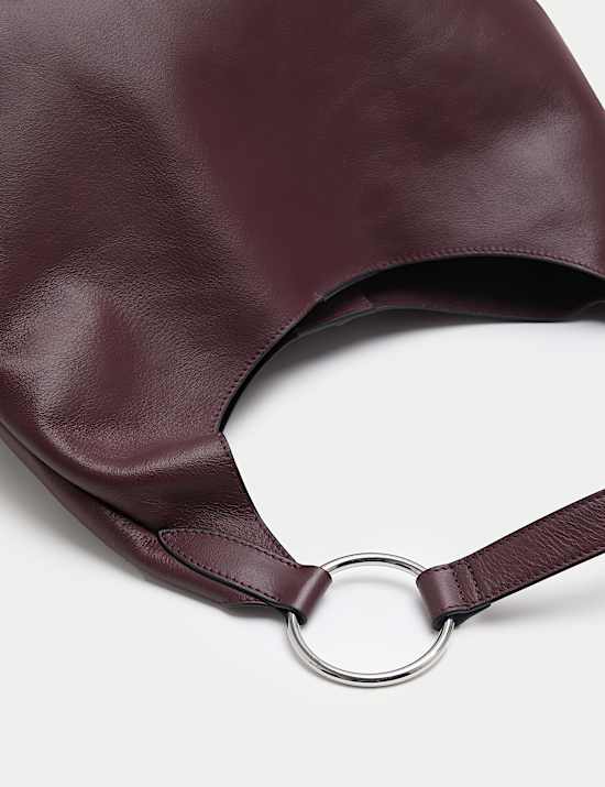 Leather Top Handle Shoulder Bag