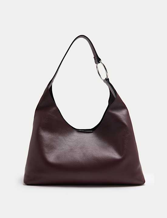 Leather Top Handle Shoulder Bag