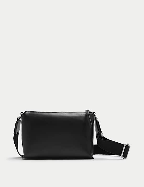Leren crossbody-tas