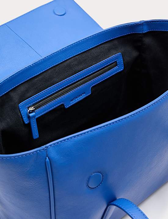 Sac &agrave; bandouli&egrave;re en cuir avec poign&eacute;e sur le dessus