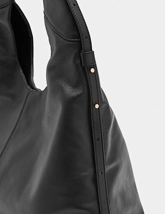 Leather Top Handle Shoulder Bag