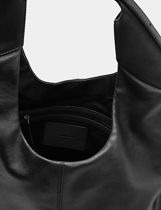 Leather Top Handle Shoulder Bag
