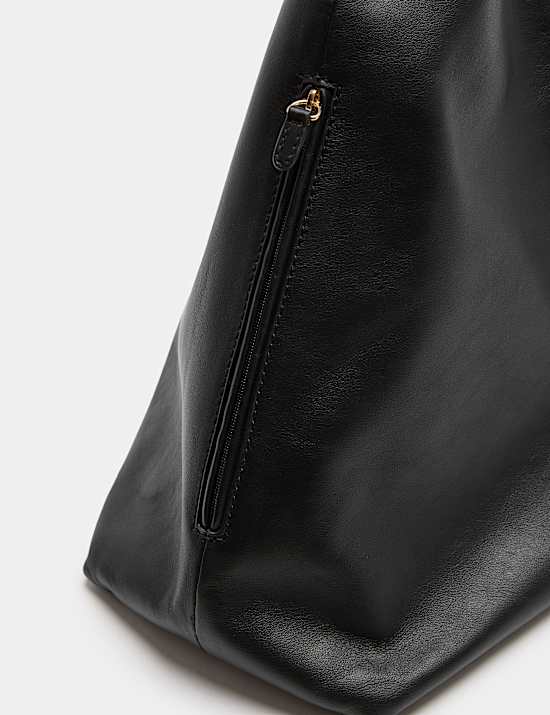 Leather Top Handle Shoulder Bag