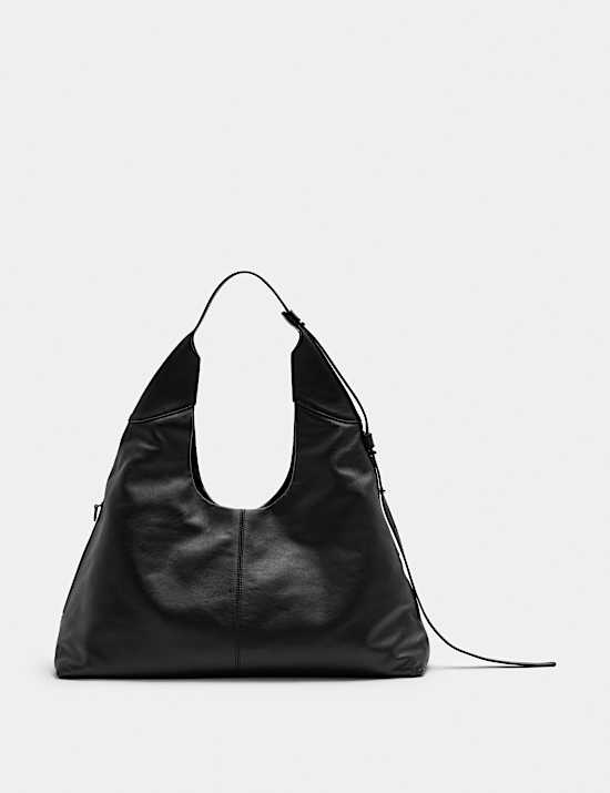 Leather Top Handle Shoulder Bag