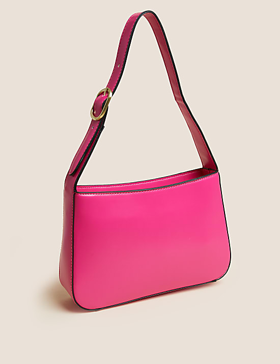 Faux Leather Mini Underarm Bag