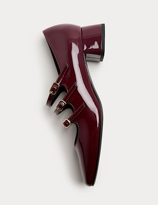 Strappy Block Heel Mary Jane Shoes
