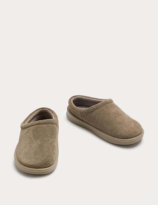 Suede Mule Slippers
