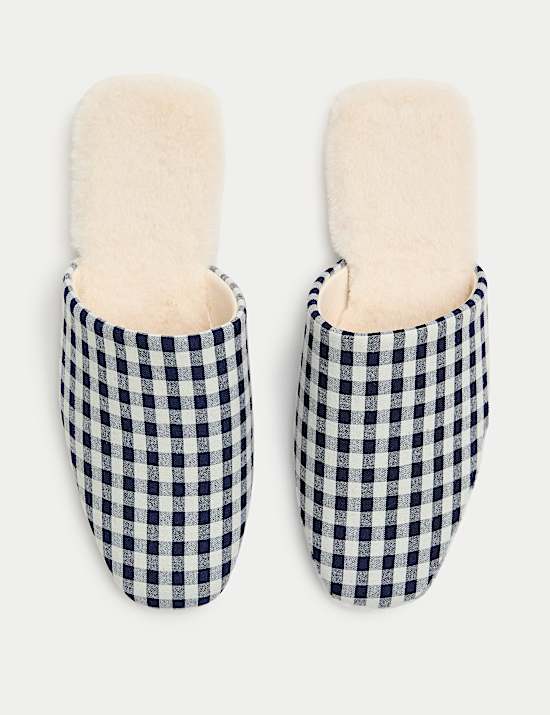 Faux Fur Mule Slippers