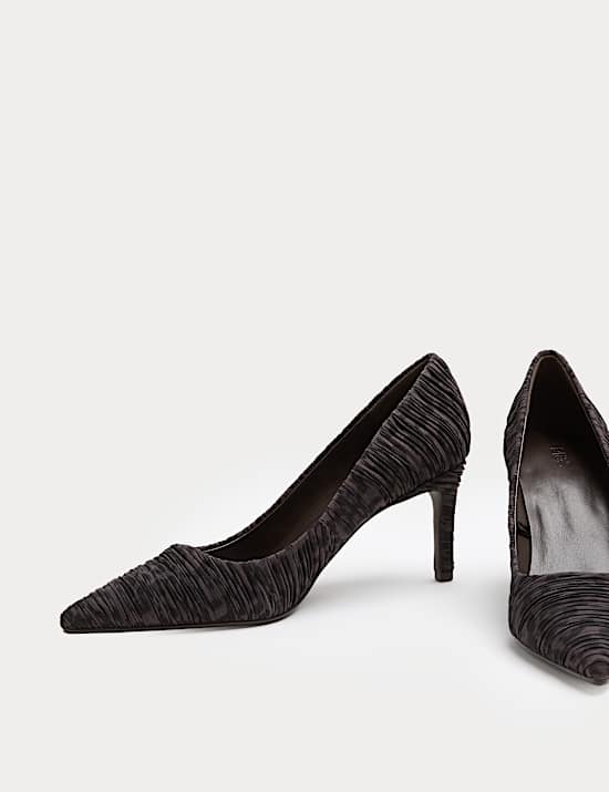 Leopard Print Stiletto Heel Court Shoes