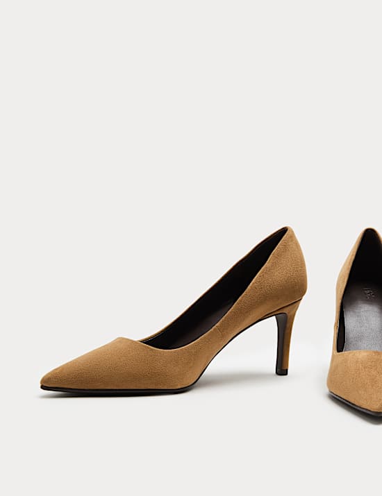 Stiletto Heel Pointed Court Shoes