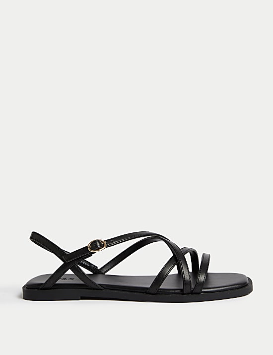 Platte sandalen met bandjes