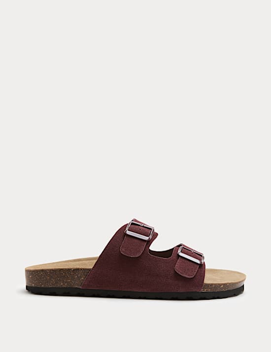 Su&egrave;de instappers met voetbed en gesp